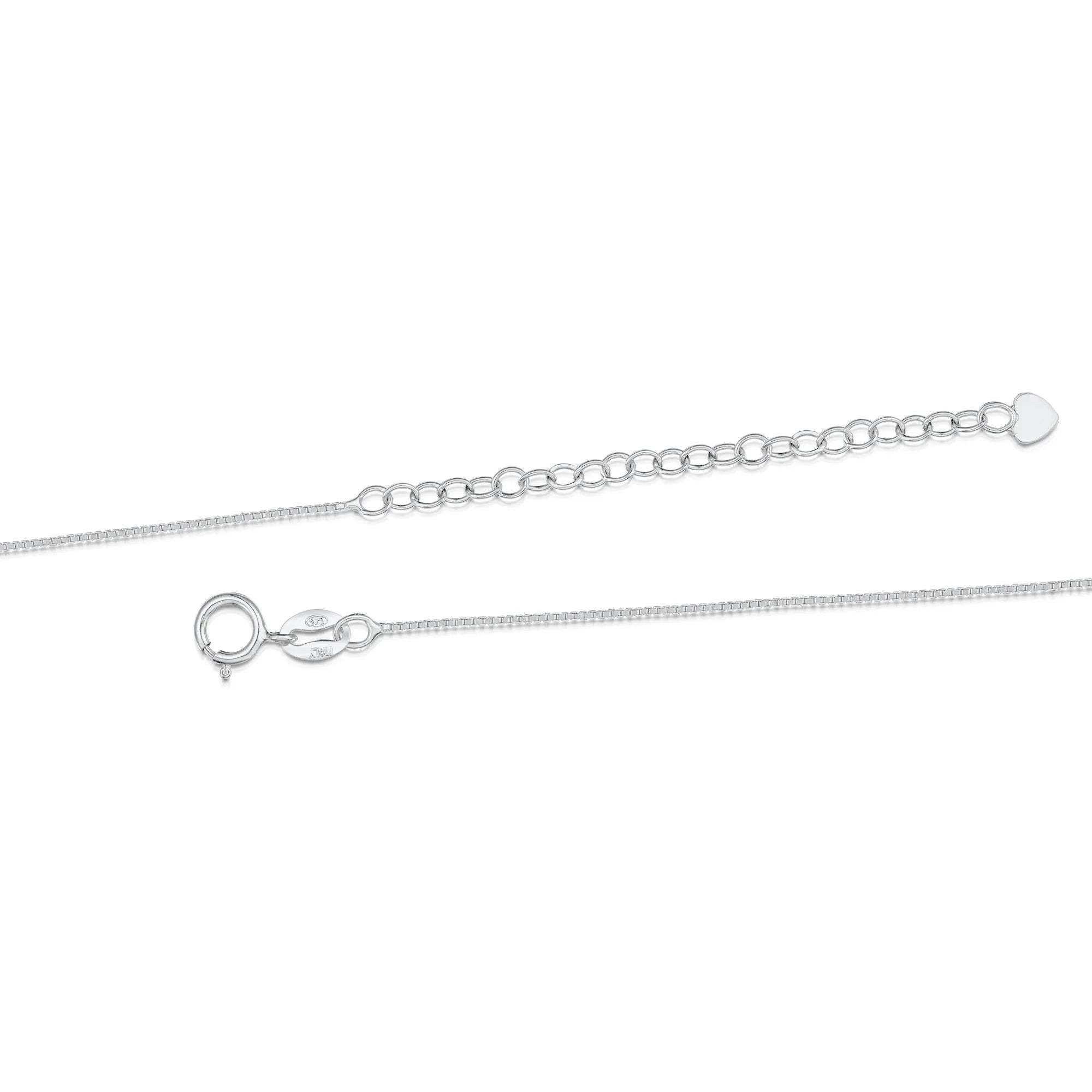 Collar con colgante de flor auténtica en plata de ley – Colección Purple Haze