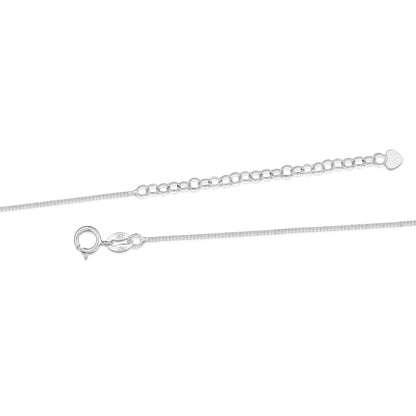 Collana con pendente a goccia Non Ti Scordar di Me in argento sterling