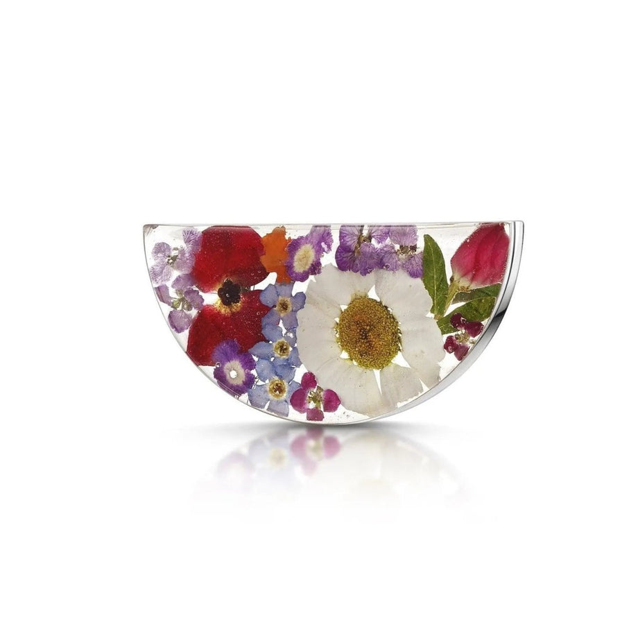 Silver Brooch - Poppy - Lg Oval selling by Shrieking Violet®